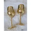 Vinglas 2 X Champagne Party Wedding Drinkware Drink Cup Electropated Cups Cocktails Goblet Drop Delivery Home Garden Kitchen D DH217