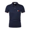 2024 Fashion Polo Ments Mens Cound Colomb Color Slim Fit Mens Polos Summer Fashion Mens Vêtements Top 240428