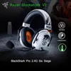 Razer Blackshark V2 Bluetooth Kulaklıklar E-Sporlar Mikrofonlu Oyun Kulaklığı 7.1 Surround Sound Video Oyun Kulaklık Gürültü Engelli Kulaklıklar
