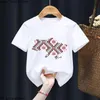 T-shirts 2024 Fun Oekraïense t-shirt Fun Boys and Girls T-shirt Childrens Anime Gift Presentatie Little Baby Harajuku kleding Straight Boatl2404