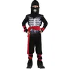 Halloween Cosplay Skeleton Ninja -kostuum voor jongens