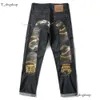 Мужские джинсы дизайнерские джинсы мешковаты Большие свободные джинсы вышиты с высокой талией прямой трубки широкие штаны Long Edge Sreat 28-40 751