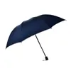傘の赤い葉の大きな防風と雨プルーフベルト反射ラップエッジサニーと雨の二重目的折りたたみ傘