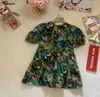 Luxury baby skirt Multiple animal pattern prints Princess dress Size 90-160 CM kids designer clothes summer girls partydress 24April