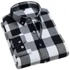 Camisas casuais masculinas masculas 100% algodão longa camisa xadrez slim slim tapta