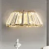 Wall Lamp Nordic Retro Crystal Bedside Light Bedroom Livingroom Home Decor Luxury Staircase Entrance Lighting Fixture