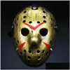 Mascheri per feste fl Face Masquerade Jason Cosplay Skl vs Friday Horror Hockey Halloween Costume Mask Mask Festival Delivery Delivery Home Ga Dhzig