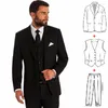 Herrenanzüge Kostüm Homme Elegant Anzug Modegeschäft Gentlemen Casual formelle Bräutigam Smoking für Hochzeits-dreiteiliges Set