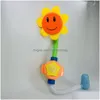 Inne zestawy organizacji gospodyni Baby Funny Water Game Shower Bath Bathing wanna Sunflower kran spray gra pływanie do dhroo