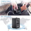 Chargers Lencent Travel Adapter International Universal Power Adapter Allinone avec 2 USB Worldwide Wall Charger pour les États-Unis UK EU AU Travel