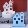 Cougies Love House Candlestick Moule Diy UV Epoxy Résine Ciment Gype Gypsum Ornements Silicone Moules Candlers Craft Craft Making Making