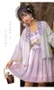 Ethnic Clothing Original Hanfu Female Song System Summer Chinese Style Han Element Short Skirt Temperament Versatile Commuter Cosplay Dress Set