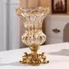 Vasi di vetri decorativi Mariage Mariage di lusso soggiorno trasparente Design vaso Vintage Minimalista Jarrones Decor