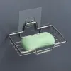 Piatti di alta qualità porta sapone a parete a parete sapone in acciaio inossidabile Sponge Accessori da bagno Accessori da bagno Auto adesivi