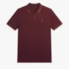 Fred Polo Perry Men Designer T-shirt Top Quality Quality Luxury Fashion Polos Summer Mens Scorsed à manches lâches et confort