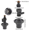 Kits 1/2 3/4 Inch PVC Spigot Rain Barrel Faucet Kit For Rain Barrels Aquariums Water Tanks Tubs Pools Garden Hose Fitting