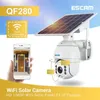 ESCAM QF280 1080P VERSÃO DE WIFI SOLAR CAMÃO SOLAR SUBLAREIRA Câmera de vigilância ao ar livre Câmera à prova d'água Câmera CCTV Smart Home Voz bidirecional