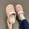 Womens Platform Cogs Kawaii Charms Stängt tå non slip Eva Sandaler inomhus utomhus trädgårdsstrandskivor 240409