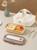 Bento Boxen tragbare Kunststoffe Bento Box für Erwachsene Kidsfood Storage Container Outdoor Home Microwavable Lunchbox