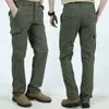 Pantalon masculin Pantalon de cargaison tactique imperméable en plein air pour hommes respirant l'été décontracté militaire séchage rapide Q240429