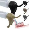 Setzen Sie Lustige kackende Hund Butt Zahnpasta Topper Zahnpasta -Dispenser Squeezer Badezimmerzubehör Home Zahnpasta Deckel für Kinder Erwachsene