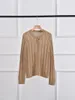 Women's Knits Linen Women Single Sfritto Magli di perline di perline sciolta Female Casual Female Sungola solare a maglia