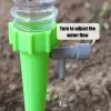 Kits 1/12pcs kits de águas automáticas Dispositivo de rega automático Sistema de irrigação de gotejamento ajustável para plantas de flores de água de água