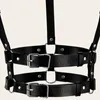 Riemen vrouwen sexy kousenbanden pu lederen body bondage kooi beeldhouwen harnas taille riem ringen bretels goth dropship