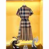 Designer dames plaid lettre de chemise à imprime