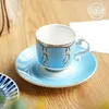 Tasses à café tasse de cadeau personnel de Noël de Noël Thé à bulles set en porcelaine expresso tasse 6 pièces créatives