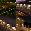 Decorações LED Luz solar Luminária de parede externa Lâmpadas de jardim de energia Lâmpada de vedação solar a água Decoração de Natal Festoon Light Light Light