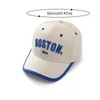 Caps chapeaux coréens alphabet children chat de baseball garçons et filles coréennes solides chapeau soleil printemps / été ajusté pour enfants ajusté pied hatl240429