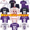 Homens crianças 2023 2024 camisas de futebol de fiorentinas