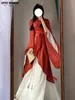 Etnische kleding origineel met een gewicht van hanboks wei jin hanfu vrouwen gordelden kruishals halloween carnaval oude Chinese wuxia kostuum vrouwen