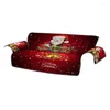 Couvre-chaise Sofa Hlebcovers Reversible Santa Claus Christmas Habver