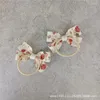 Accessori per capelli 2024 Sweet Pastoral Baby Girl Head Rope Bianco Flower Flower Flow Calco di cravatta a fascia in pelle