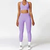Women's Tracksuits Seamless Clothing Sets Athletic Wear Women High Waist Leggings And Top Two Piece Set Gym Tracksuit Fitness Workout Outfits Y240426VG43