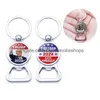 Party Favor 2024 Trump American Election Bottle Key Buckle Metal Ring Pendant Beer Opener Drop Delivery Home Garden Festive Supplies E Dhkgr