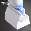 SET 1/2PCS Multifunktion Tandkräm Tube Squeezer Manual Squeezer Tandkräm Lätt bärbar plast Dispenser Badrumstillbehör