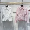 Projektantka mody damska Wczesna wiosna Nowy nowy i słodki styl Energetyczny i uroczy, modna i wszechstronna spersonalizowana koszulka guzika