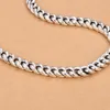 Sier Box Men's and Women's Necklace Retro Tank Chain Heavy Industry Fashion Trend High-end Atmosphere