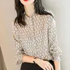 Women's Blouses Shirts Women Spring Summer Style Blouses Shirts Lady Casual Long Slve Turn-down Collar Plaid Printed Blusas Tops MM0812 Y240426