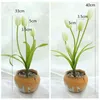 Decorative Flowers 3/5 Heads Tulip Simulation Flower Artificial Fake Home Living Room Office Desktop Creative Decoration