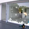 Pegatinas de pared Ventana de nieve navideña Pegatina de la ventana para niños Decoraciones de calcomanías para el año hogareño