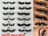 3D Mink Eyelashes 25mm Real Mink False Eyelash 5D False Eyelashes Long Dramatic Natural Thick Mink Lashes Handmade Makeup Volumn L3813756