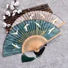Figurines décoratives ventilateur pliant chinois vintage avec gland