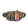 Utomhus midjepåse Mens Tactical Waterproof Molle Camouflage Hunting Vandring Klättring Nylon Mobiltelefon Bälte Pack Combat Påsar 240428