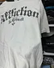 Herren-T-Shirts Y2K T-Shirt New Hip Hop-Schädel Muster rund übergroß