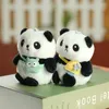 Anahtarlıklar Peluş Panda Sevimli Doll Keyasyonlar Yaratıcı Araba Anahtarları Aksesuarlar Çift çanta Kawaii Anahtarlık Toptan