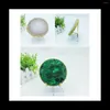 Sachets de bijoux 2 pcs Affichage de bras en métal réglable Seck avec une base acrylique transparente pour les pierres de pierres de pierres minérales en cristal